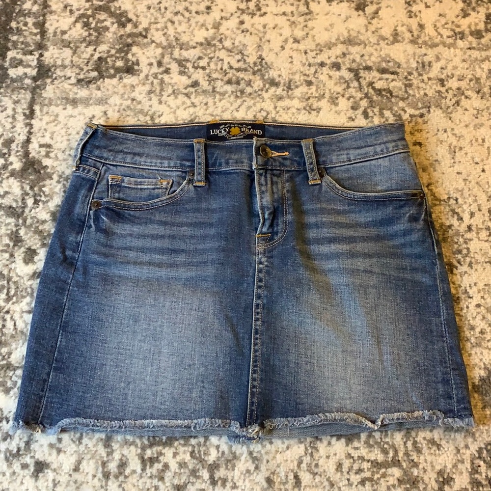 Lucky Brand Jean Mini Skirt